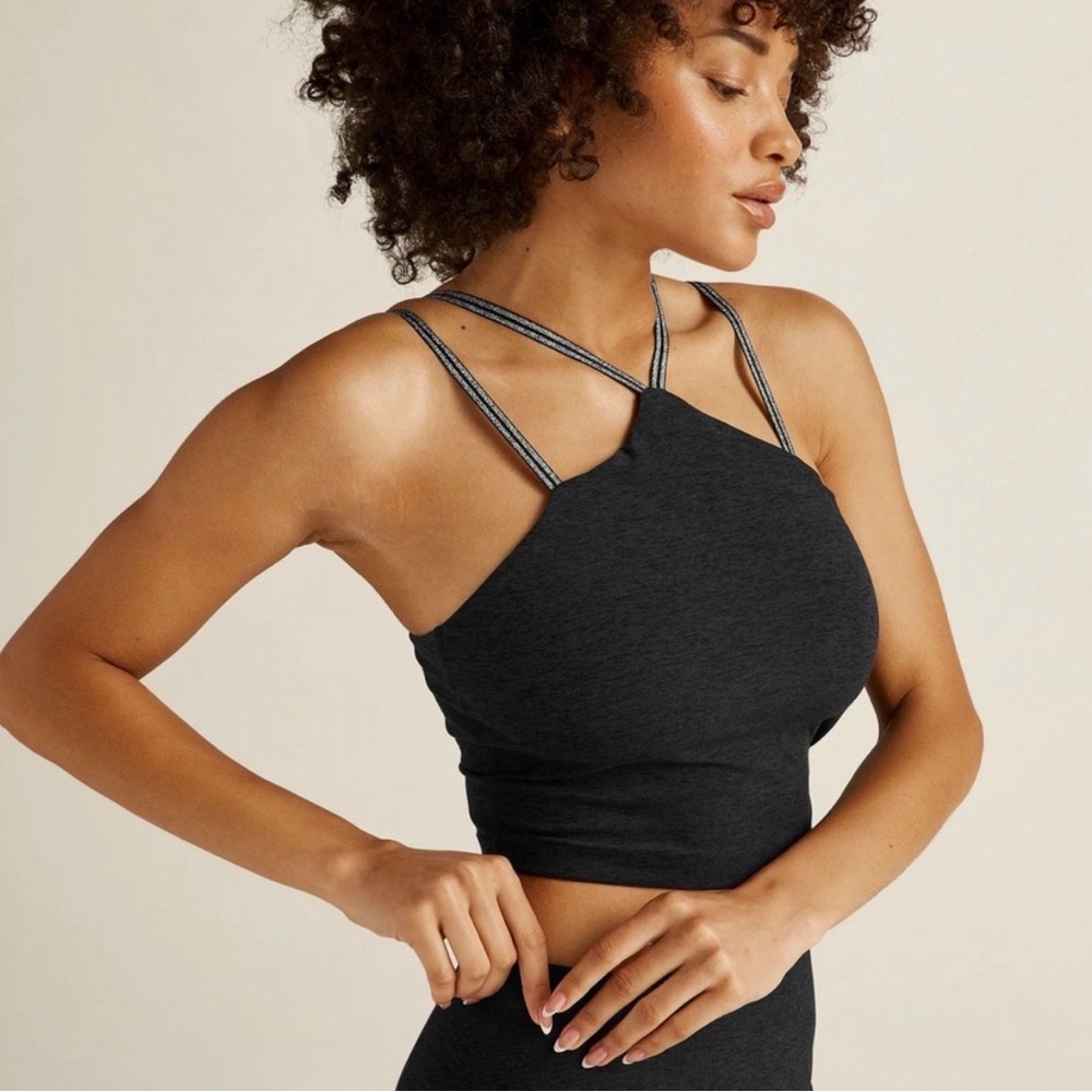 Beyond Yoga Spacedye Shine On Strappy Crop Top NWT
